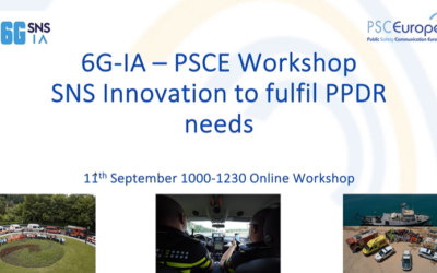 “Smart Networks and Services Innovation to Fulfil PPDR needs”, a PSCE and 6G-IA joint workshop